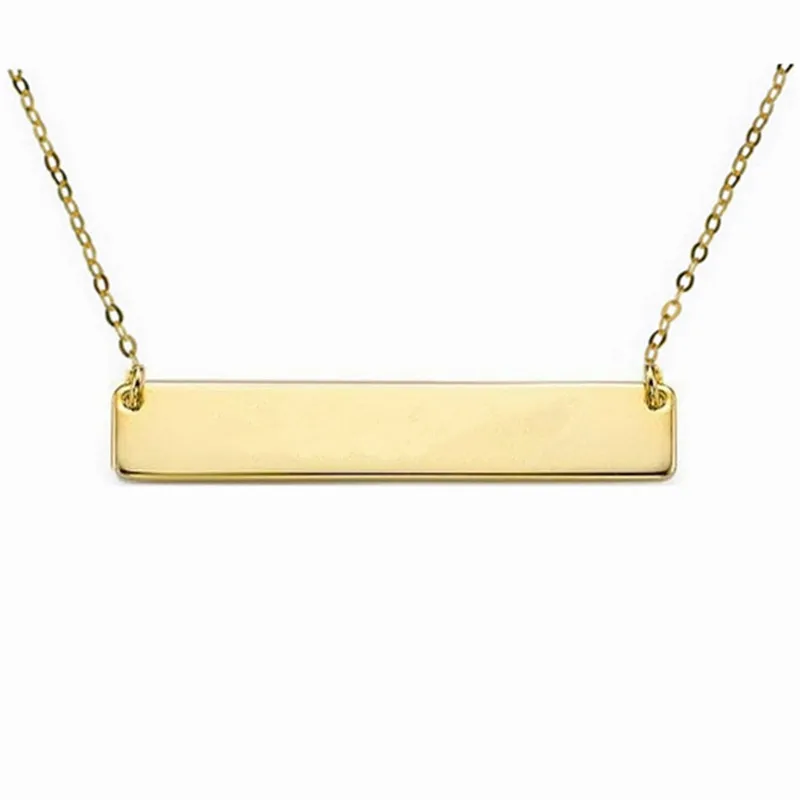 Ожерелье под заказ золотое ожерелье с подвеской, модное серебряное ожерелье с надписями - Окраска металла: Gold Color