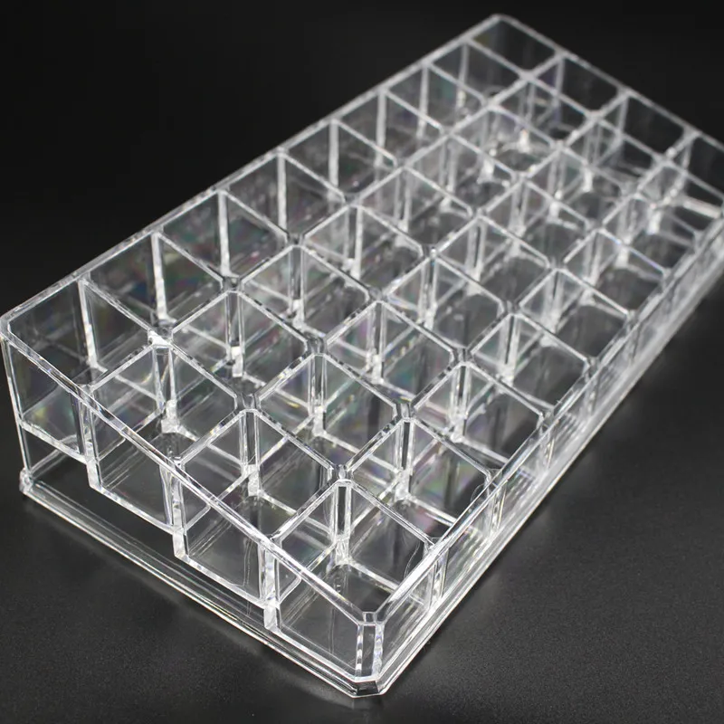 How to buy Chance for  36 Grid Lipstick Holder Organizer Cosmetics Box Acrylic Makeup Storage Brush Holder Nail Polish Org
