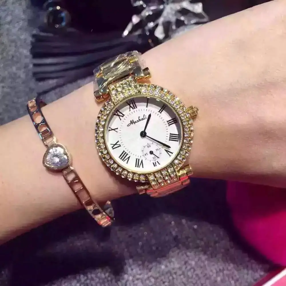 

2019 Fashion Top Designer Brand Luxury Watch Women Women Dress Watch Waterproof Stainless Steel Roman Face Women Watches Quartz