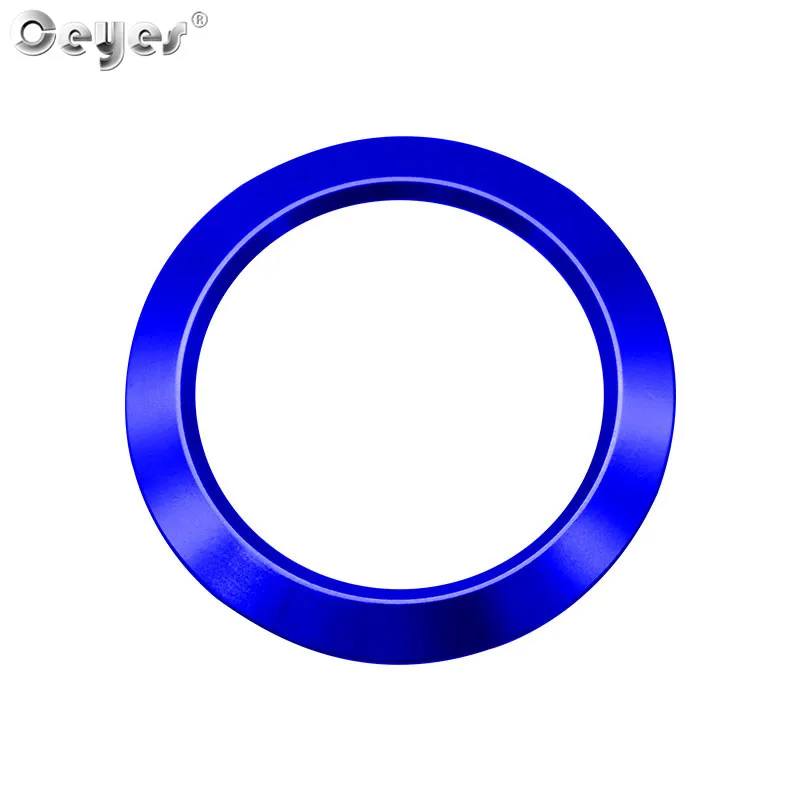 Blue Start Ring Ceyes автомобильный Стайлинг двигатель Start Stop авто аксессуары ключ зажигания Крышка кольца Чехол для Ford Focus Kuga F150 Fiesta Ecosport - Название цвета: Blue Start Ring