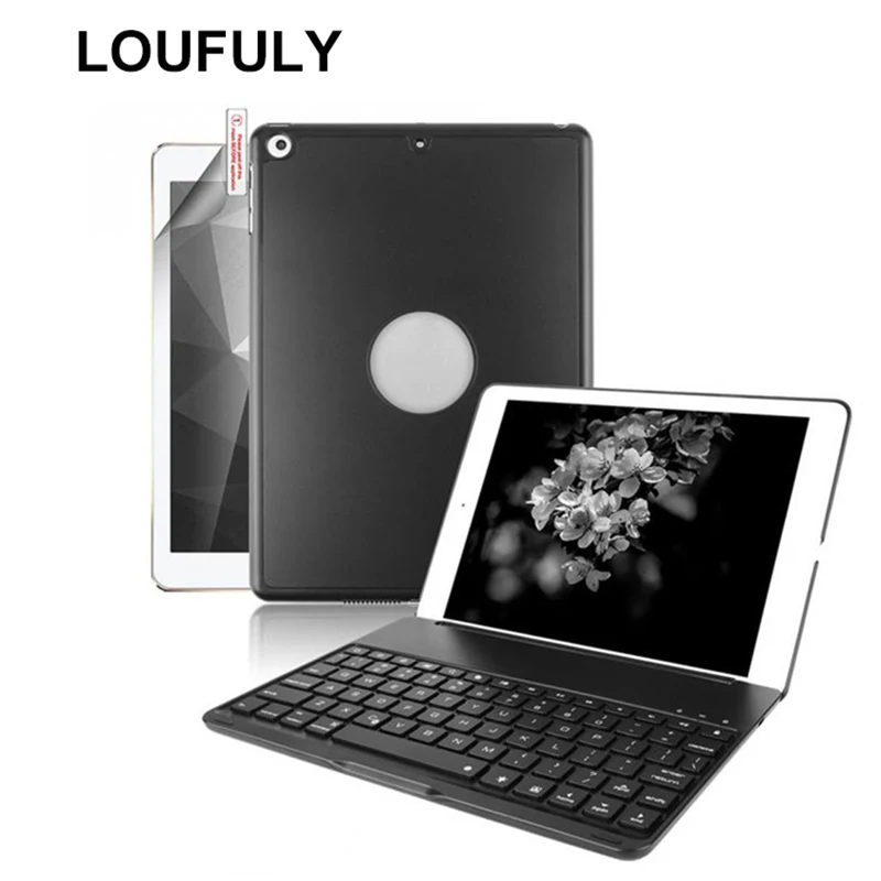 

Aluminum Cover For iPad Pro 9.7 Keyboard Case Bluetooth Backlit Keyboard Folio Cover Case For iPad Air 2 9.7 Inch Keyboard