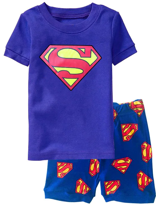  Summer 2019 Children's Pajamas Sets Cotton Baby Boys Short Sleeved Cartoon Sleepwear Kids Pyjama En