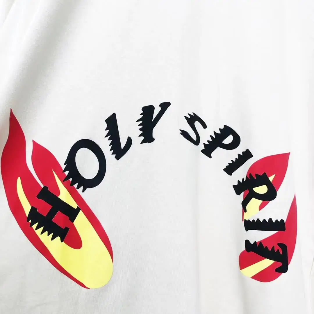 KANYE sundayсервис футболки оверсайз Мужская и Женская свободная молочная Однотонная футболка с логотипом APRIL X CPFM