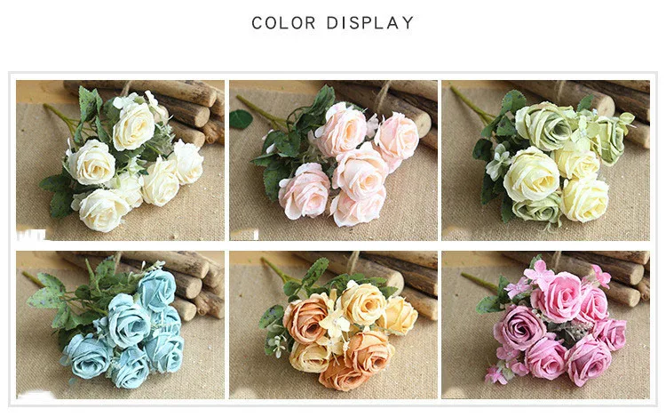artificial flowers pink peonies bouquet (3)