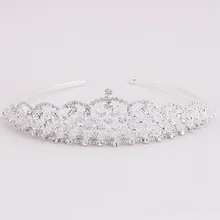 2017 New Arrival Elegant Rhinestones Crystals Wedding Tiara Bridal Bridesmaids Hair Accessories Princess Pageant Royal Crown