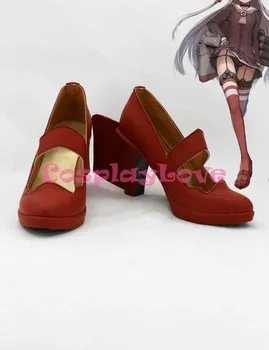 

Newest Custom Made Japanese Anime Kantai Collection Amatsukaze Cosplay Shoes Long Boots For Halloween Christmas Festival