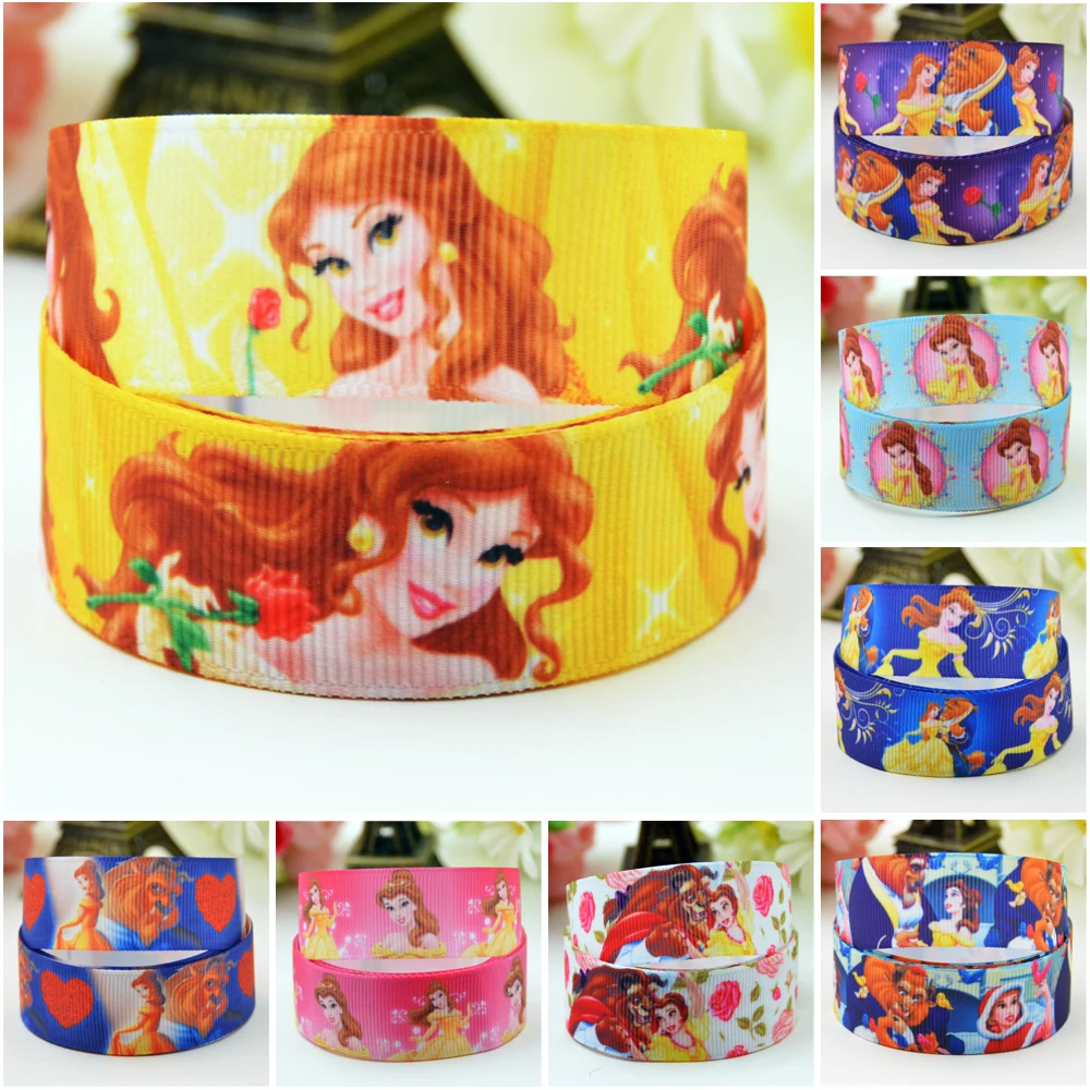 1 2 3 METRE BEAUTY AND THE BEAST BELLE PRINCESS GROSGRAIN RIBBON 22MM 7//8/"