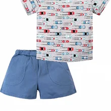 Костюм для мальчика "Веселый малыш" для мальчика шорты+футболка