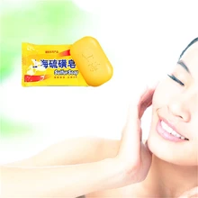 Горячая 85 г травяное Отбеливающее мыло антивозрастной против морщин увлажняющее средство для удаления угрей сужение пор серное мыло