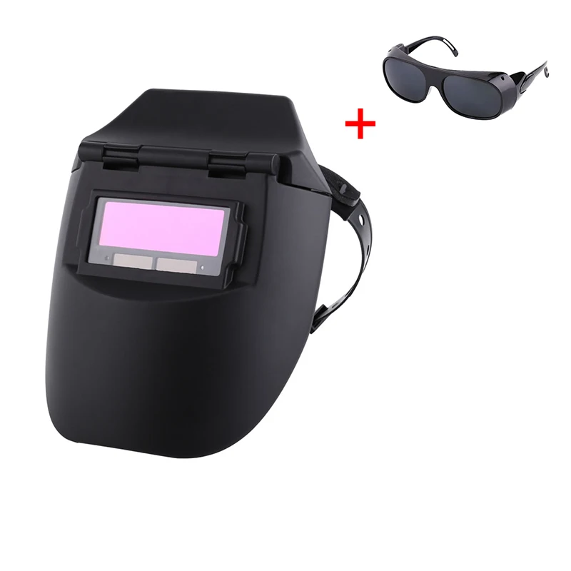 Solar Welding Helmet Cap with Welding Sunglass Foldable Auto Darkening