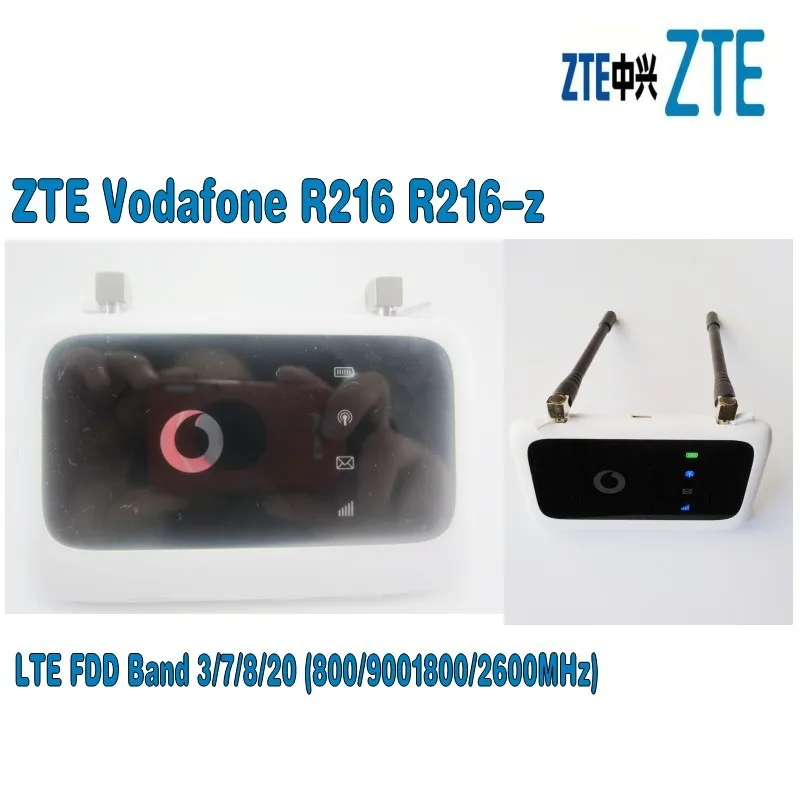Разблокированная Мобильная точка доступа ZTE Vodafone R216 с антенной 4G LTE 150 Мбит/с