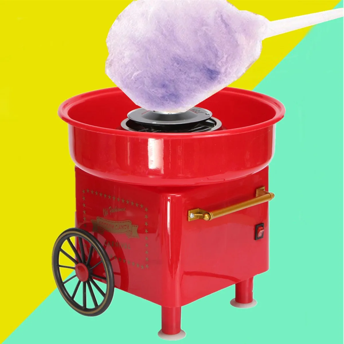 

Vintage Electric Candyfloss Cotton Sugar Maker Mini Household DIY Candy Maker Floss Machine Home Party Carnival