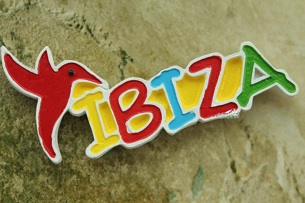 

IBIZA, Spain Tourist Travel Souvenir Letters 3D Resin Fridge Magnet Craft GIFT