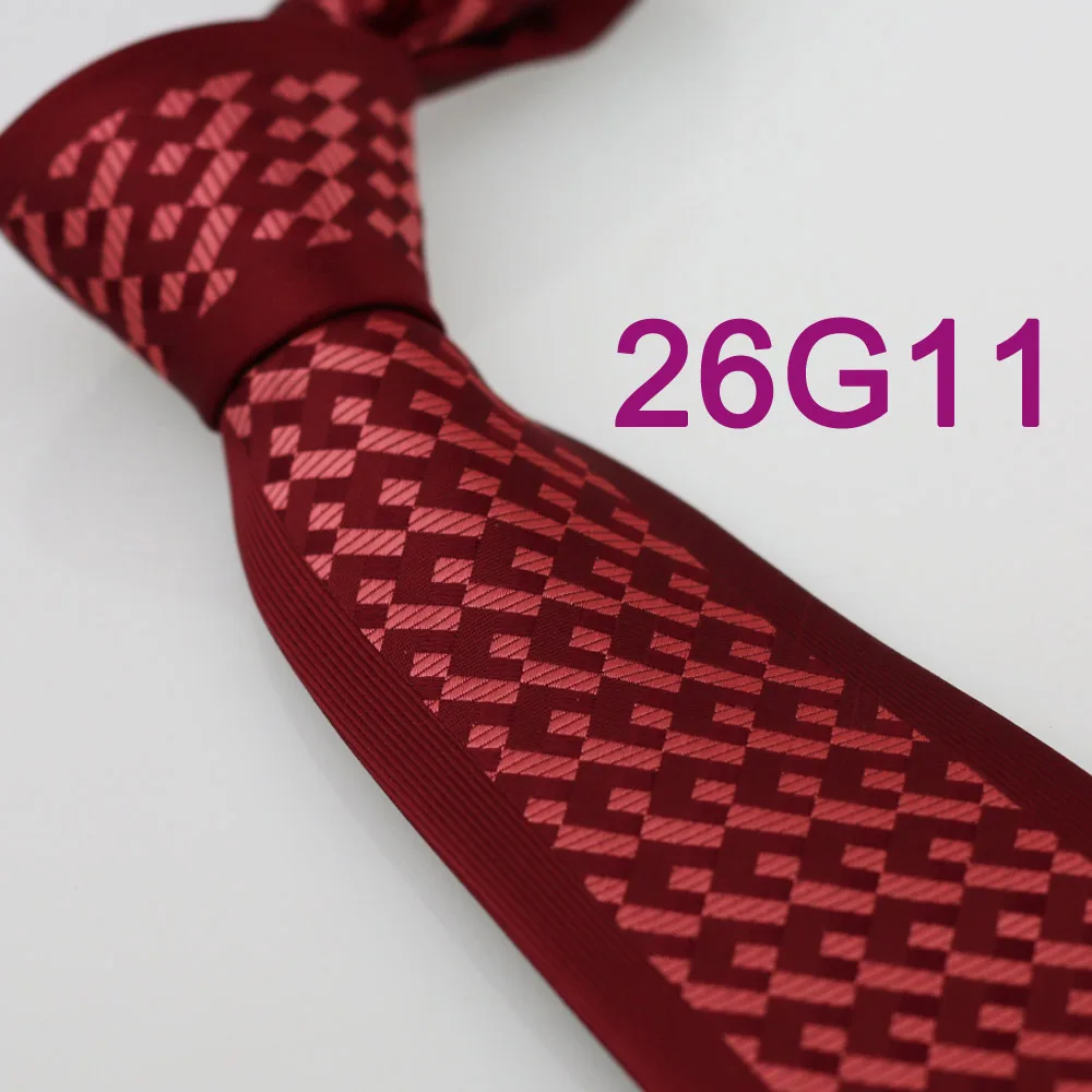 Coachella Мужские галстуки бордовые красные с Fuschia Girds сплетенный галстук нормальный галстук в деловом стиле для мужчин платья рубашки свадьбы