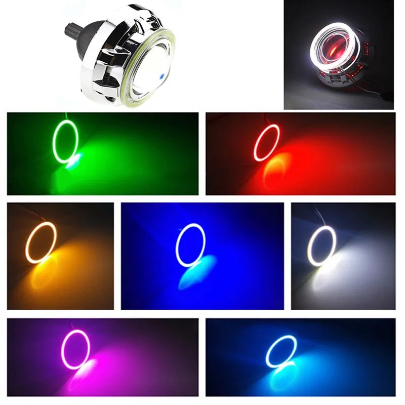 2pcs LED Angel Eyes DRL Hole Ring COB LED Headlight 60708090100110120mm Car Motorcycle For BMW E36 E46 E53 E60 DC 12V 3W (2)