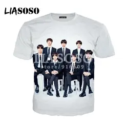 LIASOSO новый корейский идол группа BTS красивый популярность 3D принт футболка/Толстовка/толстовка унисекс Битник хорошее качество топы G1869