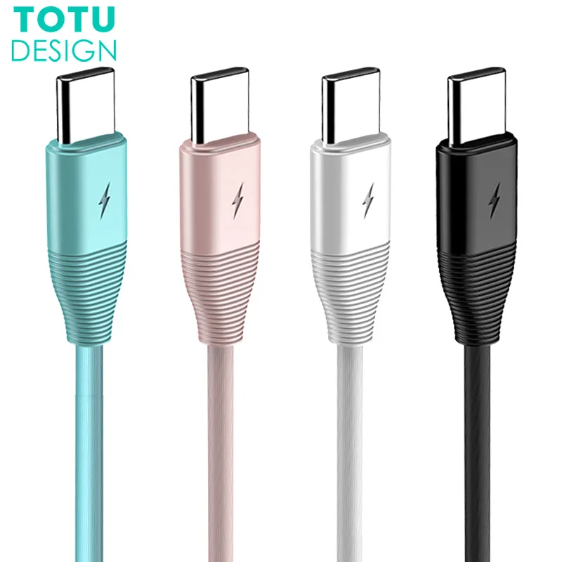 TOTU USB Type C Type c Mobile Phone Data Cable Fast Charging Short Cord Charger for Samsung