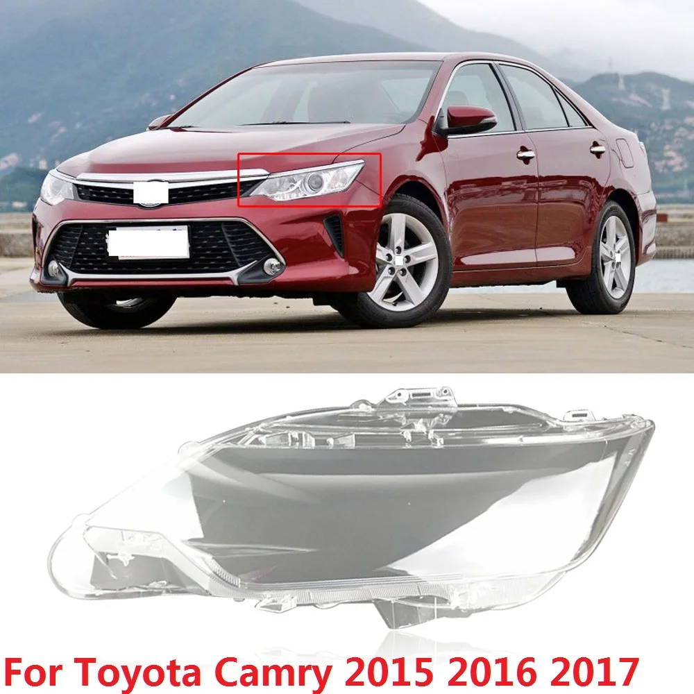 

CAPQX 1PC For Toyota Camry 2015 2016 2017 Front Headlamp Headlight Lampcover Lampshade Waterproof Bright Lamp Shade Shell Cover