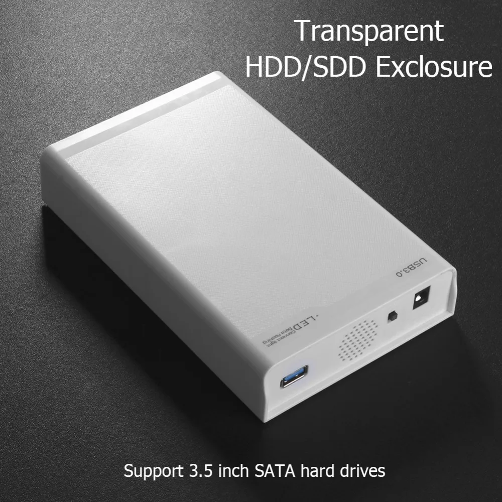 3,5 корпус для жесткого диска случае USB 3,0 на SATA 12 V 2A внешний корпус для жесткого диска для ноутбуков Аксессуары