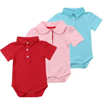

Pudcoco Cotton Newborn Baby Boys Girls Cotton Romper Solid Jumpsuit Clothes Outfit Sunsuit
