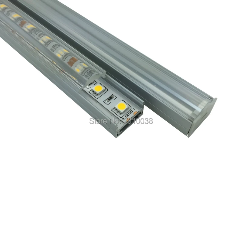 

10 X 1M Sets/Lot 30 degree Anodized LED Channel strip fixtures and AL6063 Led strips profil for ceiling or wall lights
