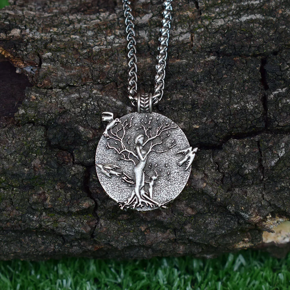 SanLan 12 шт wicca pagan Wings to fly Roots Grow для мамы и дочки Древо жизни ожерелье подарок