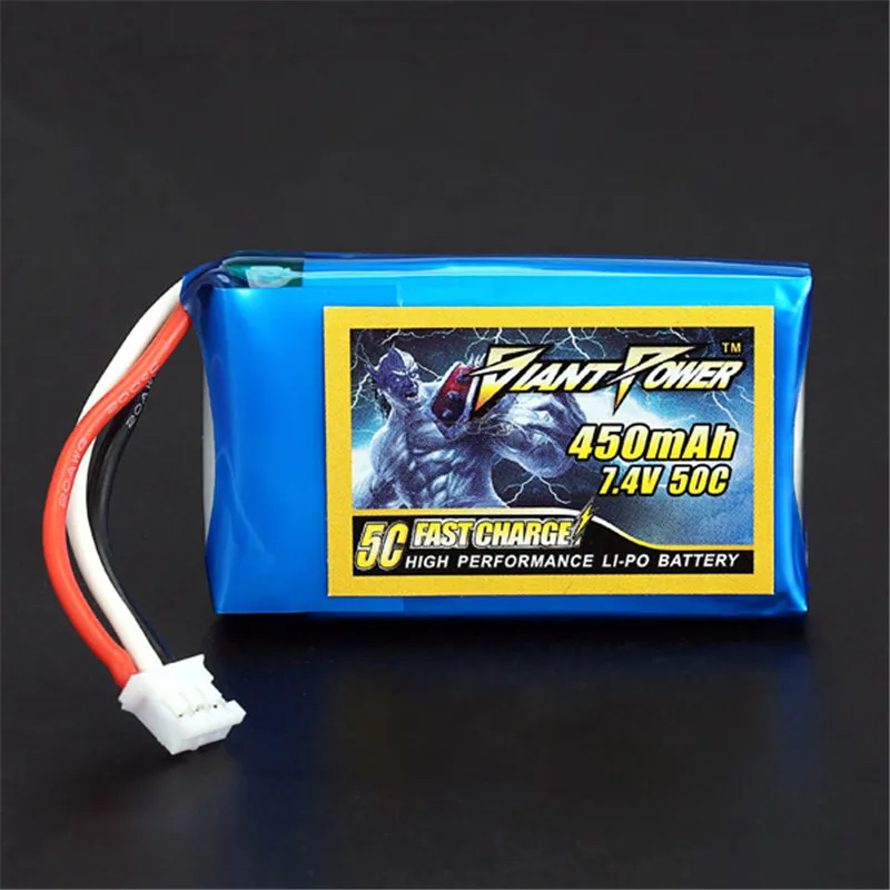Горячая Распродажа батарея Giant Power 2S 7 4 В 450 мАч 50C Lipo для E flite Blade 130X модели RC|lipo