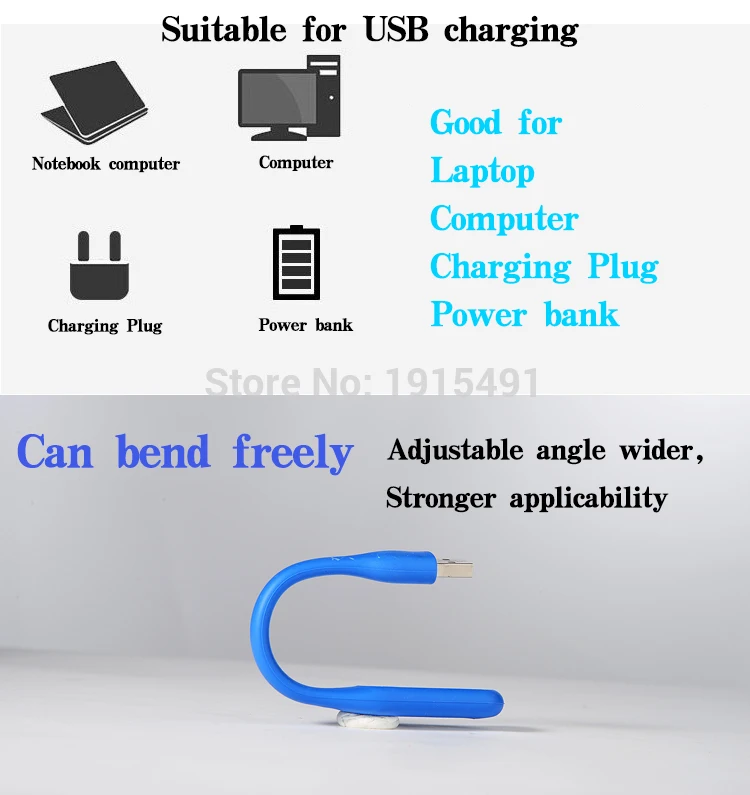 Ультраяркие Гибкие USB устройства портативная Светодиодная лампа 9 цветов на