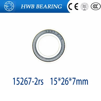 

Free Shipping wheel hub bearing 15267-2RS 15*26*7mm 15267 RS stainless steel Si3N4 hybrid ceramic bearing