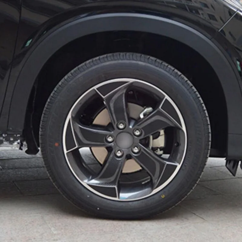 Tonlinker 1 шт. на 4 колеса DIY автомобиль стиль 17 дюймов Углеродные, для колес волокна Защитный чехол наклейки для Honda vezel HRV