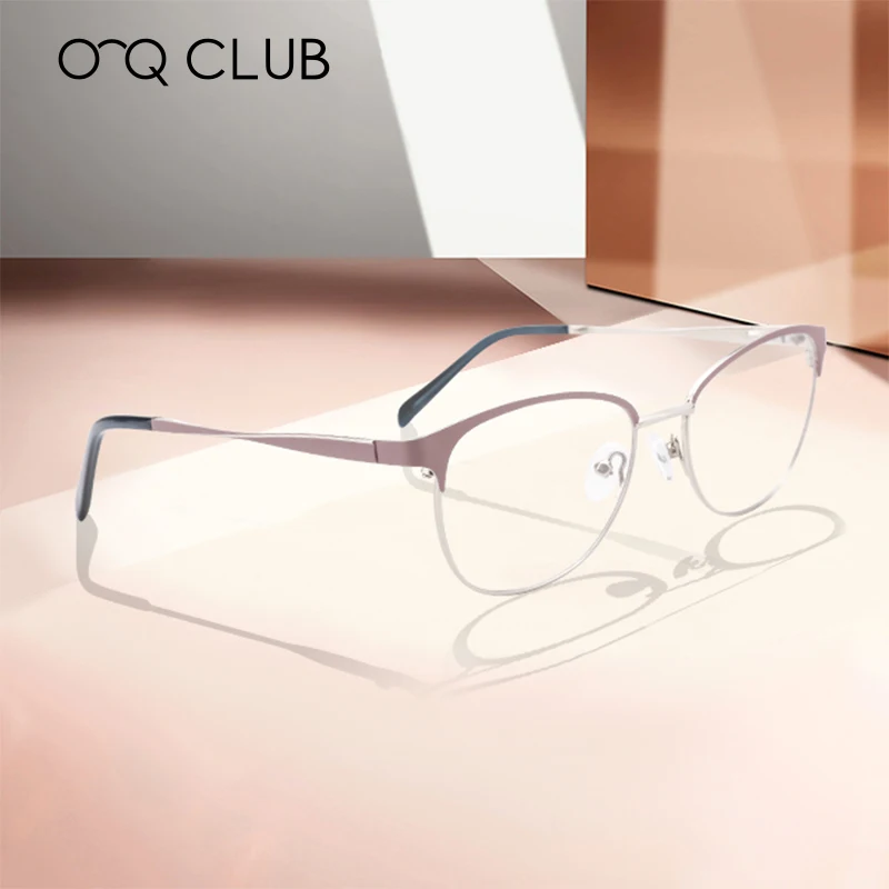 

Vintage Optical Glasses Frame Brand Designer Eyewear Retro Cat Eye Eyeglasses For Women Metal Eyewear Frames Computer Glasses