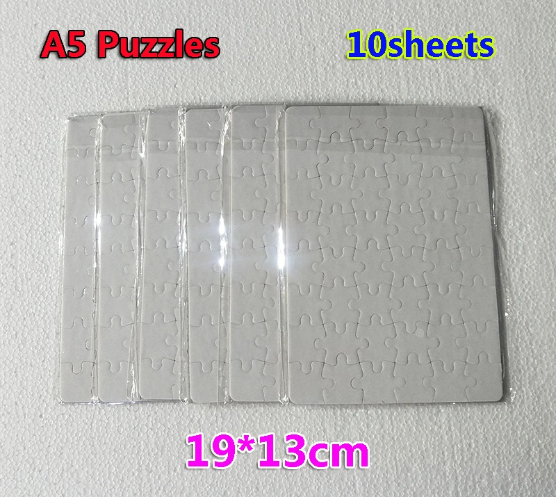 

Free Shipping Sublimation Jigsaw puzzle,Sublimation Blank,Transfer,Puzzle,Sublimation A5 Puzzle 10 sheets