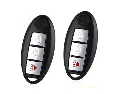 Чехол для ключей с 3 кнопками Smart Remote Nissan Tiida Sylphy Livina Qashqai без ключа входа Fob (без