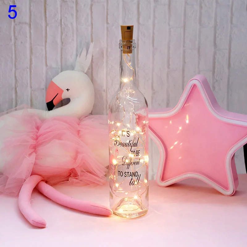 

Wine Bottle Cork String Lights Battery Operated Fairy Starry Lamp for Christmas Wedding Party Decor --M25