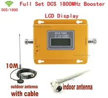 Newest Mini 70dB LCD 2G 4G LTE GSM DCS 1800MHz Mobile Phone Signal Repeater ,Cellular signal booster with indoor outdoor anten