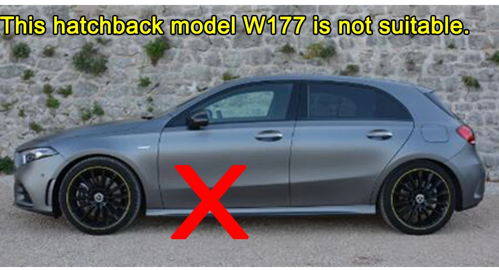 Для Mercedes Benz A Class W177 V177 A180 A200 A220 A250 Sedan+ Автомобильная задняя дверь Жалюзи Оконная Рама отделка наклейки аксессуары