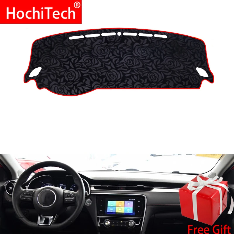 

Rose Pattern Non-slip Dashmat Dash Mat Dashboard Cover Pad Cover Carpet Car Sticker for MG6 EV 2017 2018 2019 Car Styling