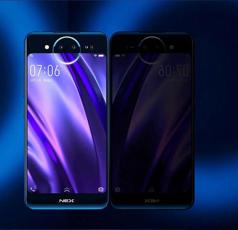 Оригинал vivo nex 2 двусторонний экран смартфон 10 ГБ 128 snapdraon 845 6 39 дюймов отпечаток