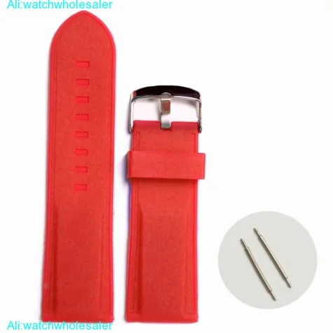 28mm Love Red Color Silicone Jelly Rubber Ladies Watch Band Straps WB1054E28JB