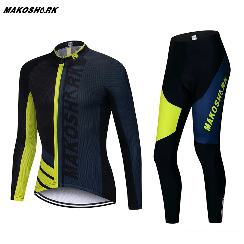 

Pro Long Sleeve Cycling Jersey Sets Breathable Quick Dry 9D Pad Sportswear Mountain Bike Wear Bicycle Apparel Cycling Clothing