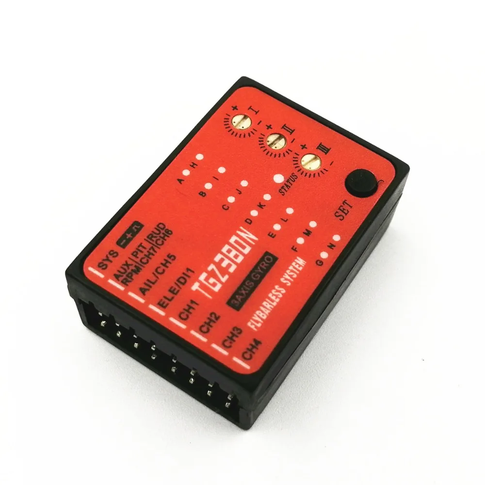 MB TGZ380 3 Axis Gyro Flybarless System для выравнивания TREX T-REX и т. д. 450 550 600 700 RC вертолет FBL DFC |