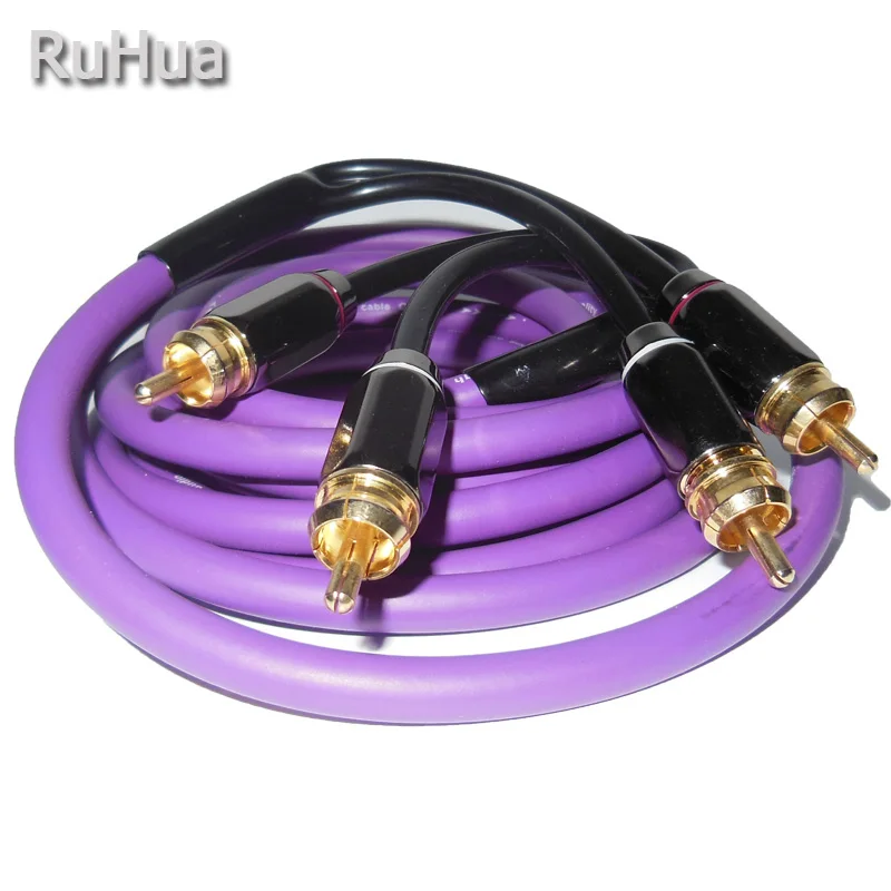 Ruhua высокое Функция 5 м соединительный кабель rca Авто Усилители домашние Динамик