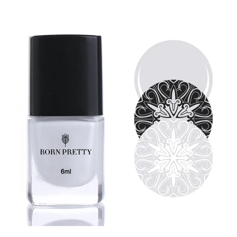 

6ml BORN PRETTY Stamping Polish Nail Art Varnish Nail Plate Printing Enamel Color