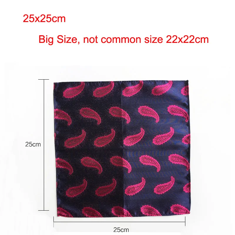 Уникальный Дизайн Для мужчин Paisley Pocket Square Высокое качество жаккардовые платок оптовая