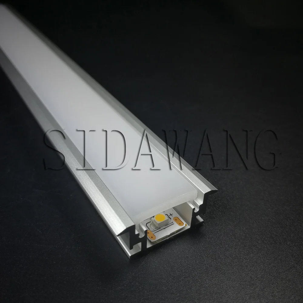 1m/2m/2.5m Waterproof Underground Floor Recessed Led Aluminum Profile SDW047