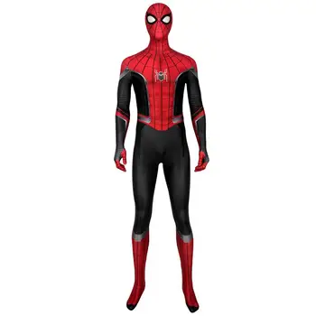 

Spider-Man Far From Home Costume Spiderman Peter Benjamin Parker Cosplay Jumpsuit Superhero Zentai Bodysuit Halloween Outfit