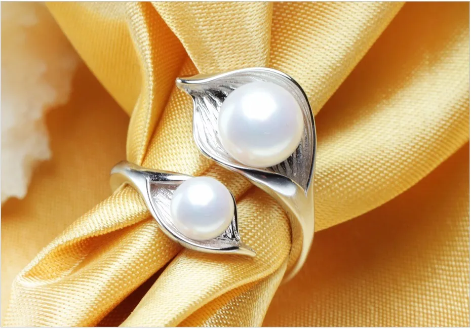 FENASY bohemia новое кольцо с двумя жемчужинами трендовые регулируемые амулеты s925 стерлинговые серебряные кольца с жемчугом для женщин ювелирные изделия Вечерние