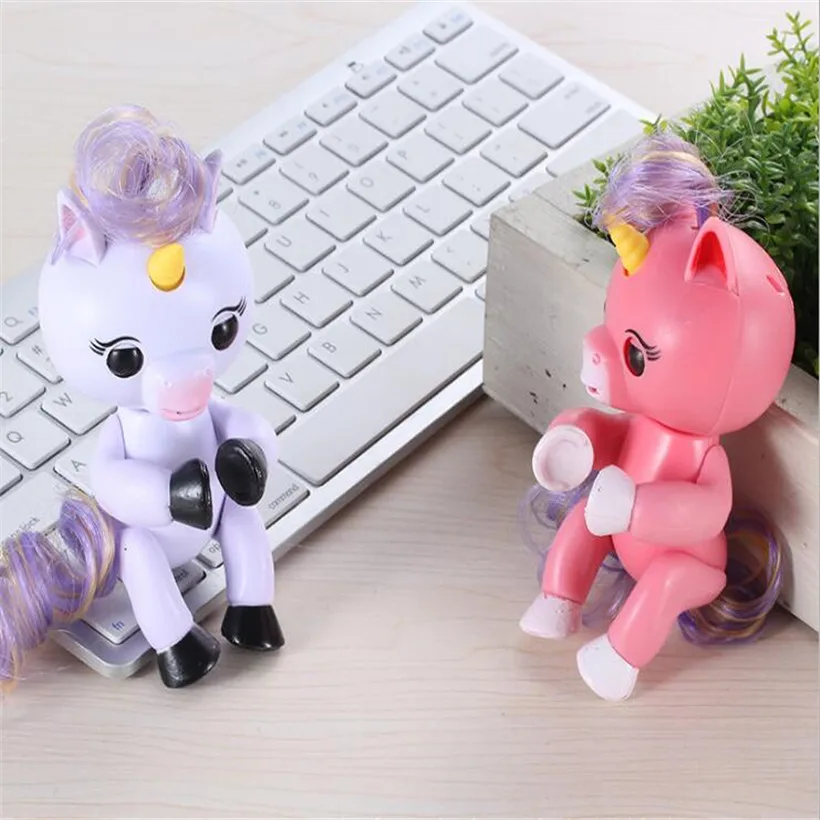 High Quality Funny Cute Fingerlings Interactive Baby Unicorn Toy Smart Fingers Llings Smart Induction Toy Kids