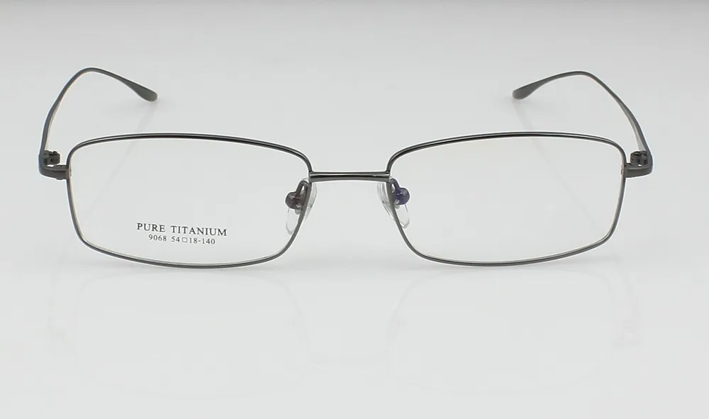 Светильник, оправа для очков из чистого титана RX, мужские очки с полной оправой, очки по рецепту, 9068