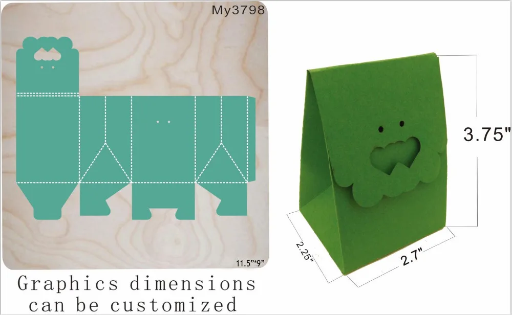 

box die cutting board & Wooden dies fit // Scrabooking Box